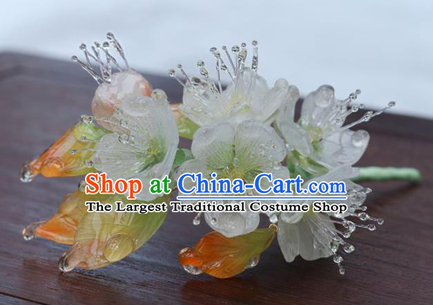 China Classical Hanfu Pear Blossom Hairpin Traditional Ming Dynasty Princess Hair Stick