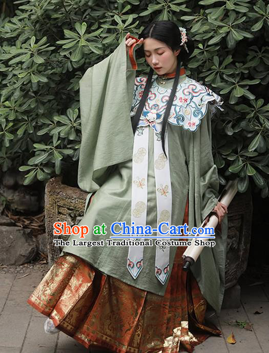 China Traditional Ming Dynasty Court Beauty Historical Clothing Ancient Royal Princess Hanfu Costumes