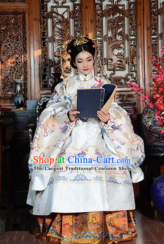 Traditional China Ming Dynasty Empress Historical Clothing Ancient Royal Queen Costumes Full Set
