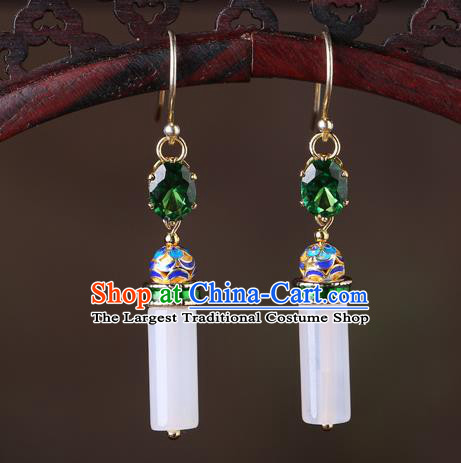 Chinese Classical Cloisonne Ear Accessories Traditional Cheongsam Earrings
