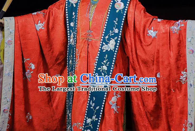 China Ancient Empress Wedding Red Hanfu Dress Traditional Ming Dynasty Court Queen Embroidered Clothing Complete Set