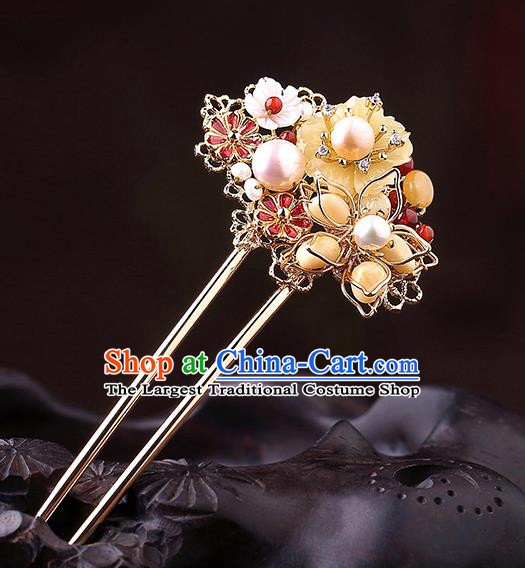 China Classical Cheongsam Hair Stick Traditional Hair Accessories Handmade Hairpin