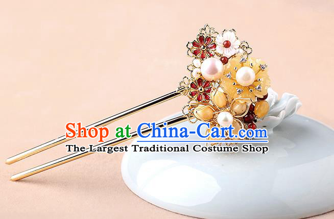 China Classical Cheongsam Hair Stick Traditional Hair Accessories Handmade Hairpin