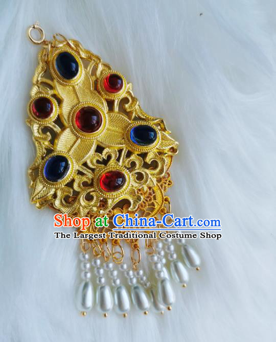 China Classical Gems Pendant Traditional Ming Dynasty Court Woman Accessories