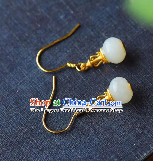 China National Golden Vase Earrings Traditional Cheongsam Ear Accessories