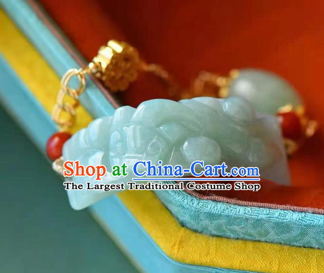 China Handmade Jade Carving Pi Xiu Bracelet Traditional Jewelry Accessories National Bangle