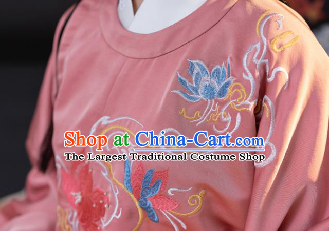 China Ancient Noble Beauty Embroidered Hanfu Clothing Traditional Ming Dynasty Palace Princess Historical Costumes