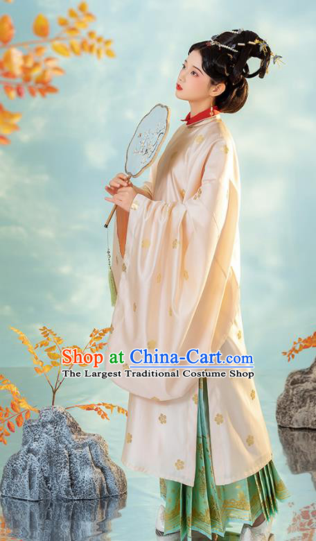 China Ancient Imperial Concubine Hanfu Dress Traditional Ming Dynasty Court Woman Historical Clothing