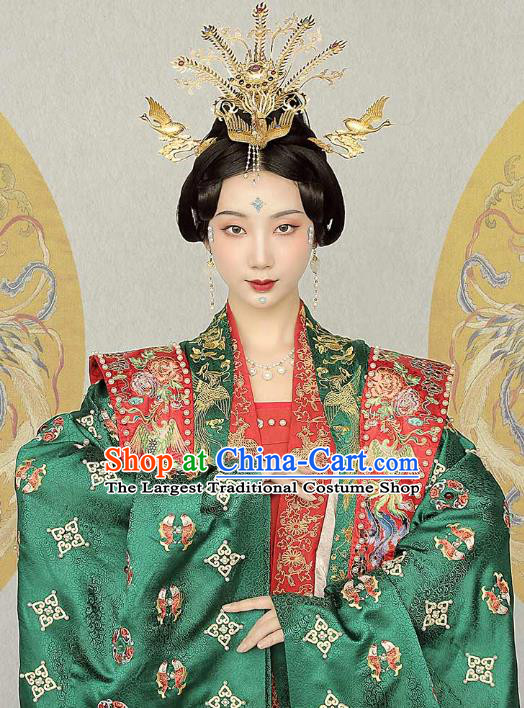 China Ancient Noble Woman Hanfu Dress Traditional Song Dynasty Wedding Historical Clothing Complete Set