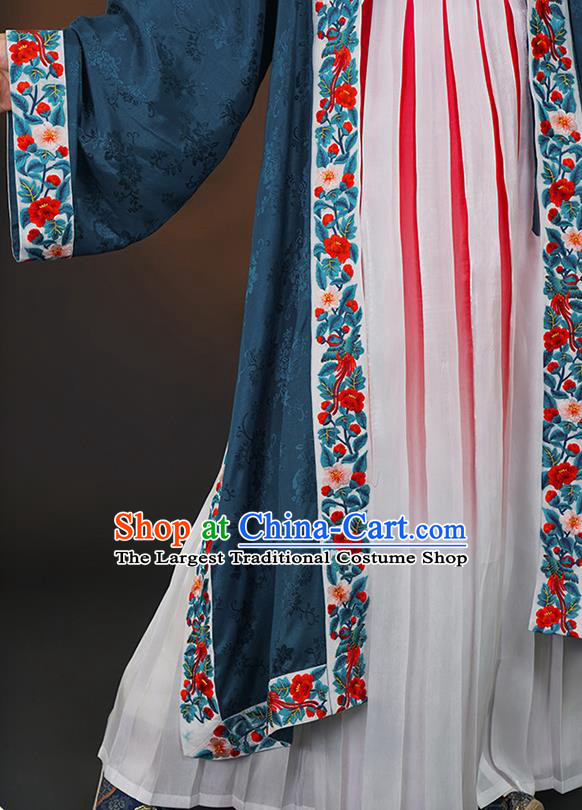 China Traditional Song Dynasty Court Woman Historical Clothing Ancient Noble Concubine Embroidered Hanfu Costumes