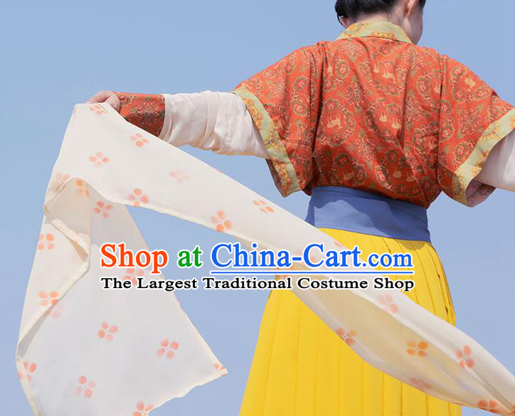 China Tang Dynasty Historical Costumes Traditional Hanfu Clothing Ancient Court Beauty Dress Complete Set