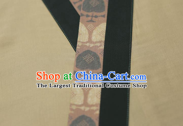 China Ancient Young Beauty Historical Costume Traditional Jin Dynasty Civilian Woman Hanfu Dress Clothing