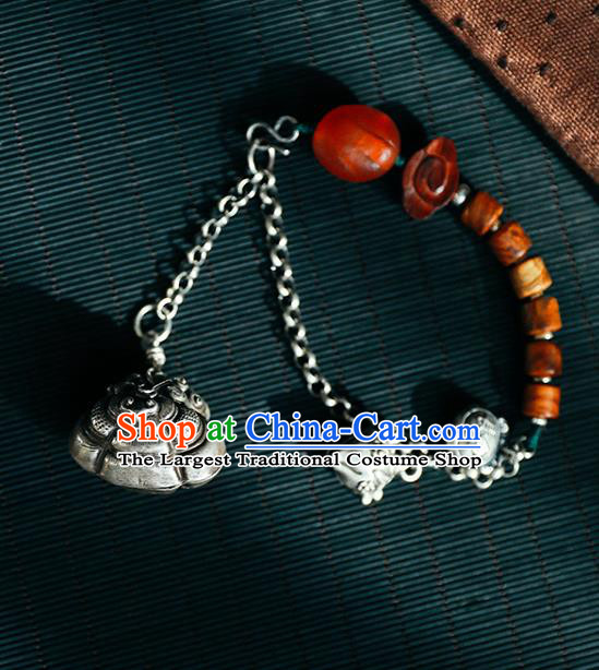 China Traditional Silver Bracelet Accessories Classical Bangle Wristlet Jewelry