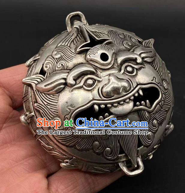 andmade Chinese Carving Pi Xiu Censer Ornaments Traditional Brass Incense Burner Accessories