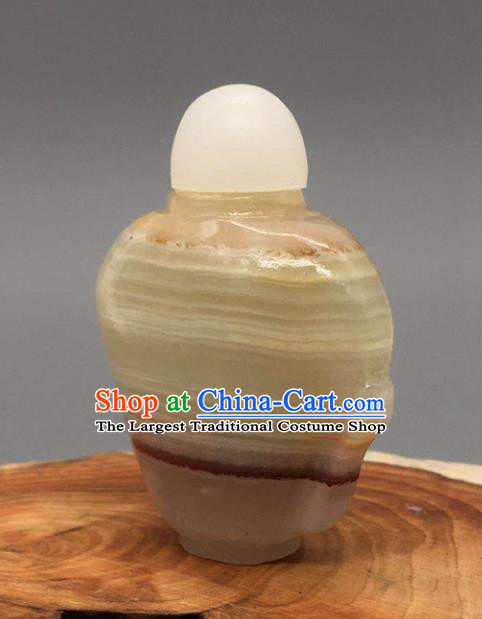 China Handmade Collection Tabatiere Anatomique Traditional Jade Carving Snuff Bottle