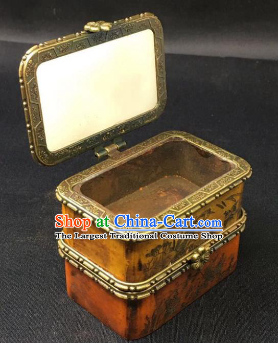 Chinese Handmade Jewel Case Qing Dynasty Classical Jewelry Box