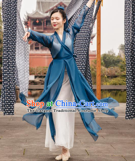 Traditional China Classical Dance Outfits Martial Arts Stage Show Costumes Fan Dance Clothing