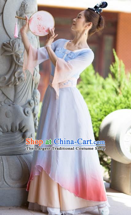 Traditional China Han Dynasty Court Dance Costume Classical Dance Stage Performance Hanfu Dress