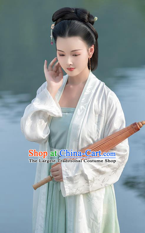 China Ancient Noble Beauty Hanfu Costumes Traditional Song Dynasty Historical Clothing Full Set