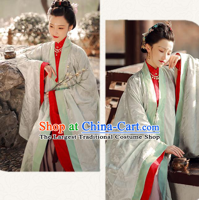 China Ancient Imperial Mistress Hanfu Costumes Traditional Ming Dynasty Noble Countess Historical Clothing