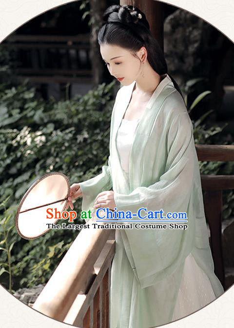 China Traditional Song Dynasty Beauty Historical Costumes Ancient Young Woman Hanfu Clothing