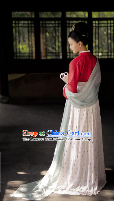 China Ancient Palace Lady Clothing Traditional Hanfu Dress Song Dynasty Noble Mistress Historical Costumes