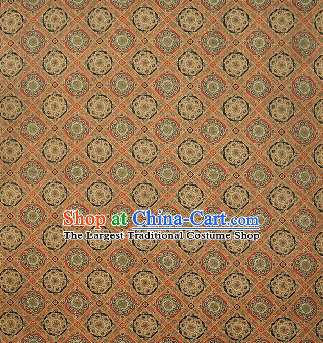 Chinese Classical Pattern Brocade Fabric Cheongsam Silk Drapery Traditional Gambiered Guangdong Gauze Cloth