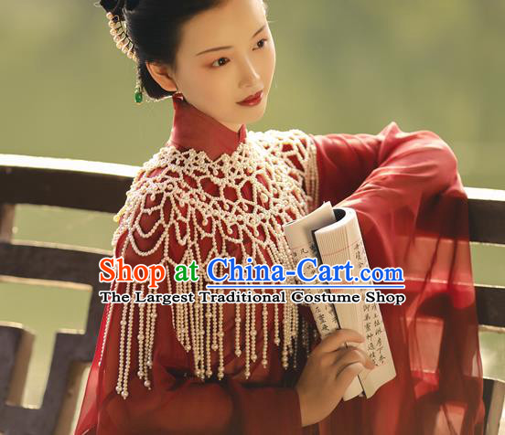 China Traditional Ming Dynasty Imperial Consort Historical Clothing Ancient Court Countess Hanfu Dress Costumes