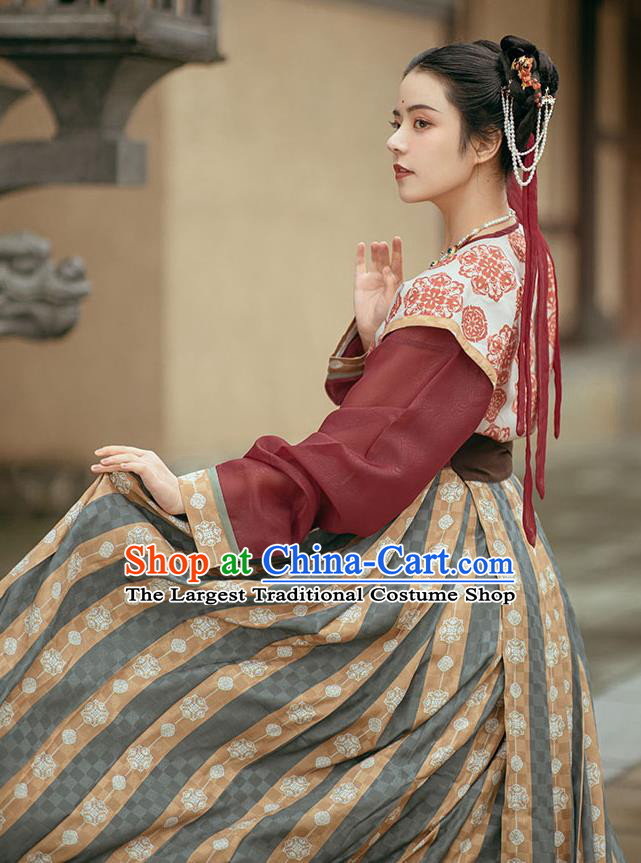 China Ancient Dance Lady Hanfu Dress Traditional Tang Dynasty Historical Clothing