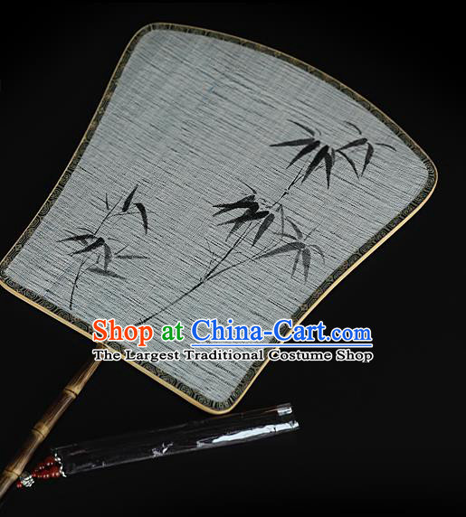 China Ink Painting Bamboo Silk Fan Handmade Fans Traditional Hanfu Palace Fan
