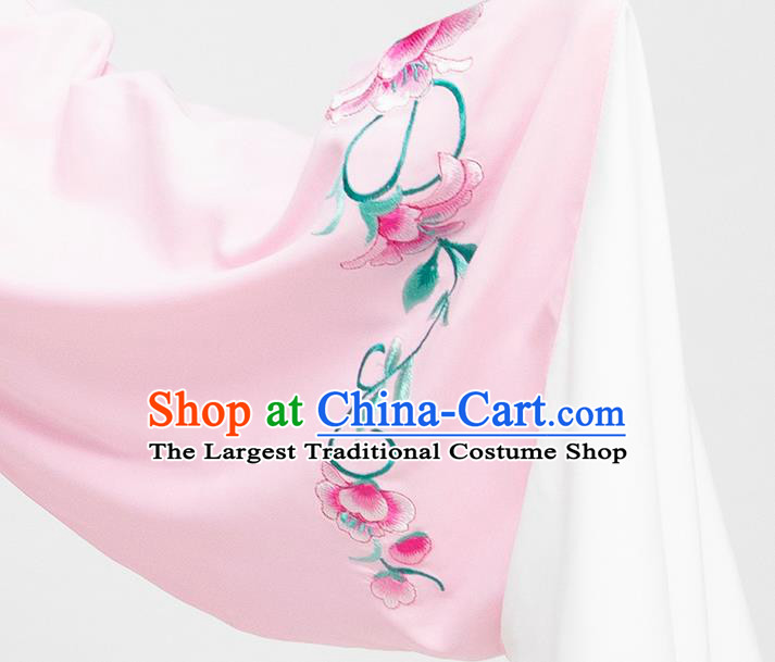 China Traditional Beijing Opera Hua Tan Pink Dress Clothing Shaoxing Opera Young Beauty Garment Costumes and Headwear