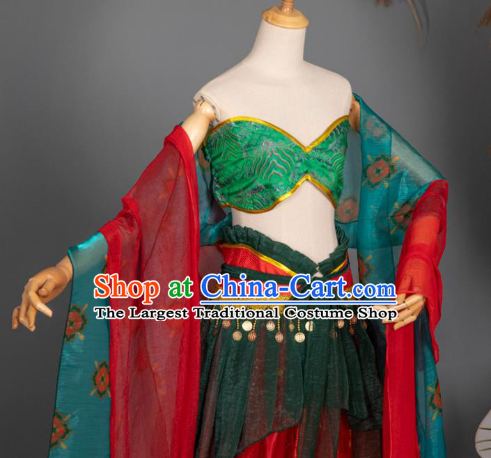 China Classical Dance Clothing Cosplay Dunhuang Fairy Hanfu Dress Ancient Princess Garment Costumes