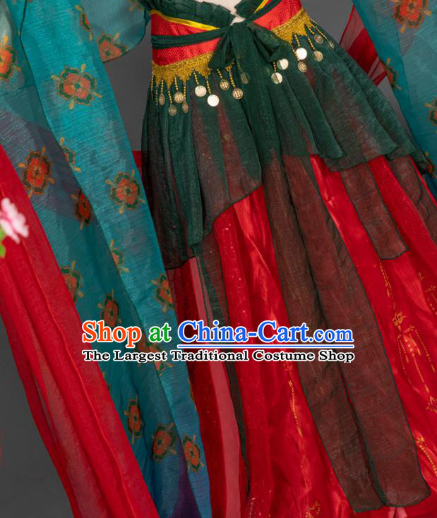 China Classical Dance Clothing Cosplay Dunhuang Fairy Hanfu Dress Ancient Princess Garment Costumes