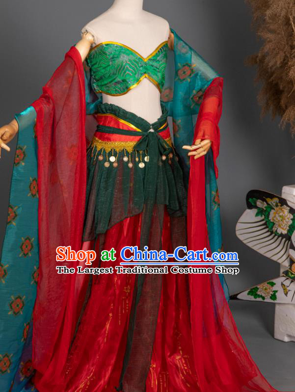 China Classical Dance Clothing Cosplay Dunhuang Fairy Hanfu Dress Ancient Princess Garment Costumes