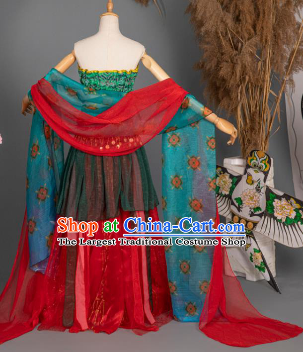 China Classical Dance Clothing Cosplay Dunhuang Fairy Hanfu Dress Ancient Princess Garment Costumes