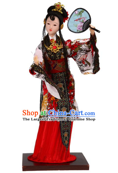 Handmade A Dream in Red Mansions Traditional China Beijing Silk Figurine the Twelve Hairpins of Jinling Xue Baochai