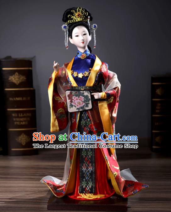 Handmade A Dream in Red Mansions the Twelve Hairpins of Jinling Traditional China Beijing Silk Figurine - Empress Jia Yuanchun