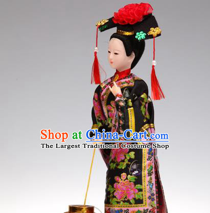 Handmade Traditional China Beijing Silk Figurine - Qing Dynasty Princess
