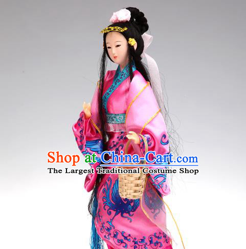 Handmade Traditional China Beijing Silk Figurine - the Four Great Beauties Xi Shi