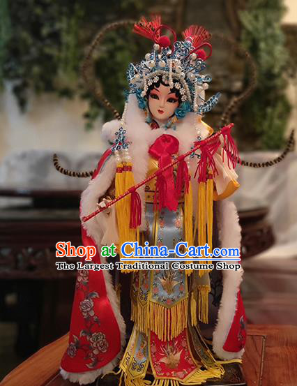 Handmade Traditional China Beijing Silk Figurine - Peking Opera Doll Wang Zhaojun