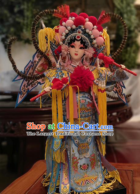 Handmade Traditional Peking Opera Doll China Beijing Silk Figurine - Liang Hongyu