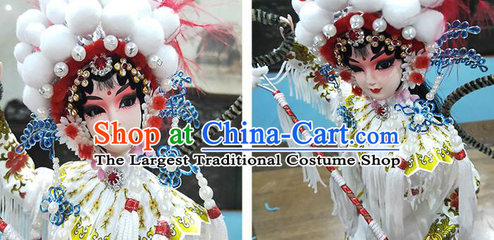 Handmade China Beijing Silk Figurine Traditional Peking Opera he Story of White snake Doll - Bai Suzhen