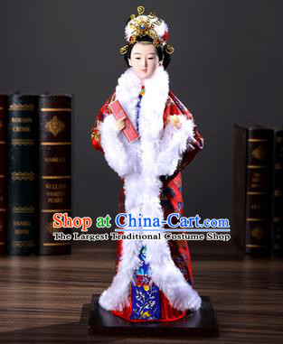 Handmade the Twelve Hairpins of Jinling A Dream in Red Mansions Traditional China Beijing Silk Figurine Wang Xifeng