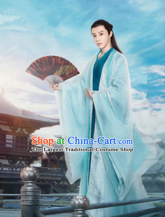 China  Traditional Wuxia Drama Costumes The Romance of Tiger and Rose Su Mu Clothing Ancient Handsome Childe Garment