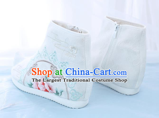 China Embroidered Short Boots National Cloth Shoes Traditional Hanfu Boots