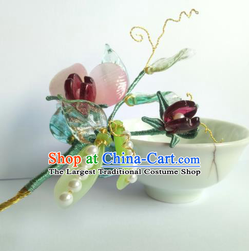 Chinese Traditional Hanfu Hairpin Hair Accessories Ancient Princess Pearls Peasecod Hair Stick