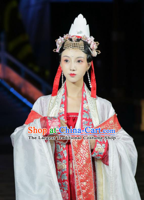 Traditional China Song Dynasty Wedding Historical Costumes Ancient Court Empress Hanfu Clothing Full Set