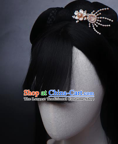 Chinese Handmade Shell Plum Hair Stick Traditional Ming Dynasty Princess Hair Claw