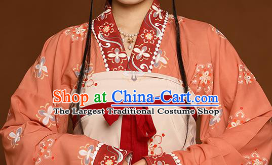 China Traditional Southern and Northern Dynasties Court Lady Historical Clothing Ancient Royal Princess Hanfu Dress Garment