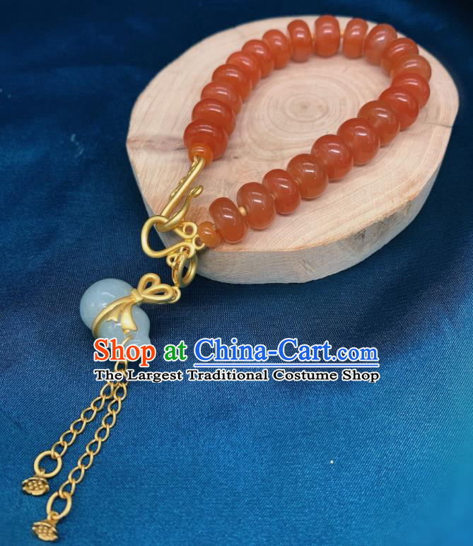 Handmade Chinese Wedding Bracelet National Agate Beads Wristlet Accessories